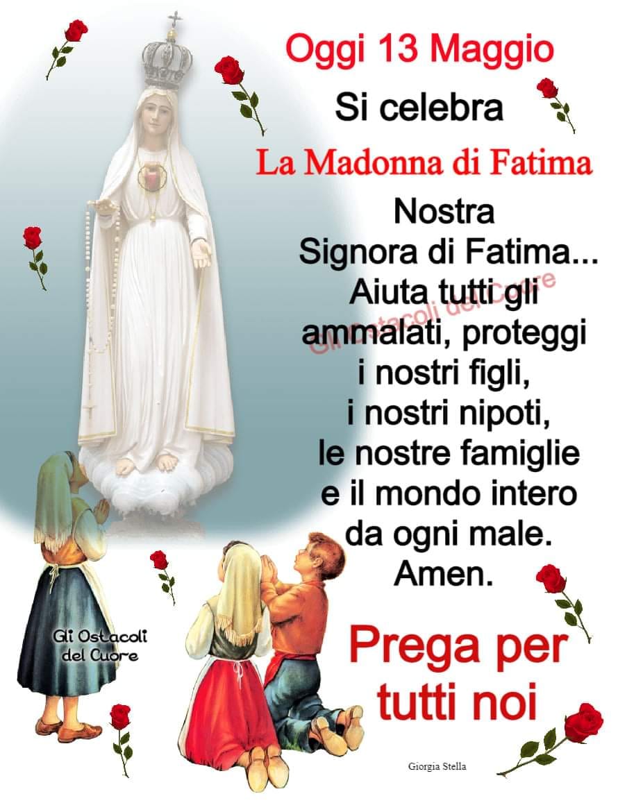 foto con frasi Madonna di Fatima