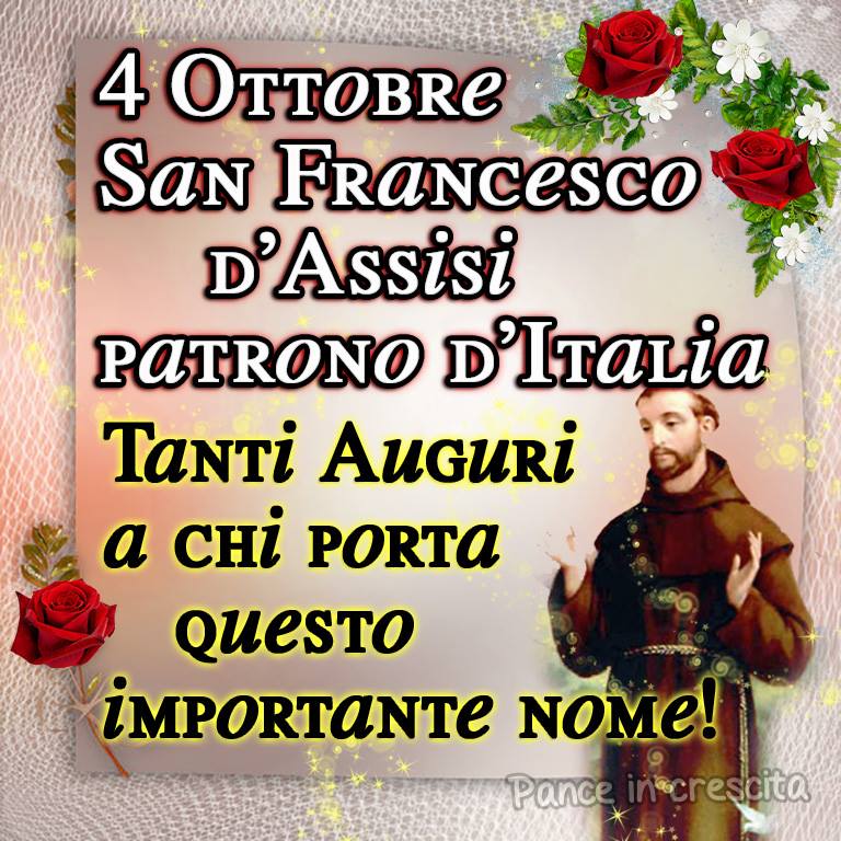 4 Ottobre, San Francesco d'Assisi