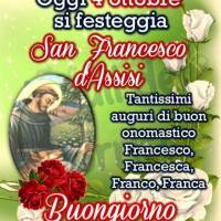 Oggi 4 ottobre si festeggia San Francesco d'Assisi